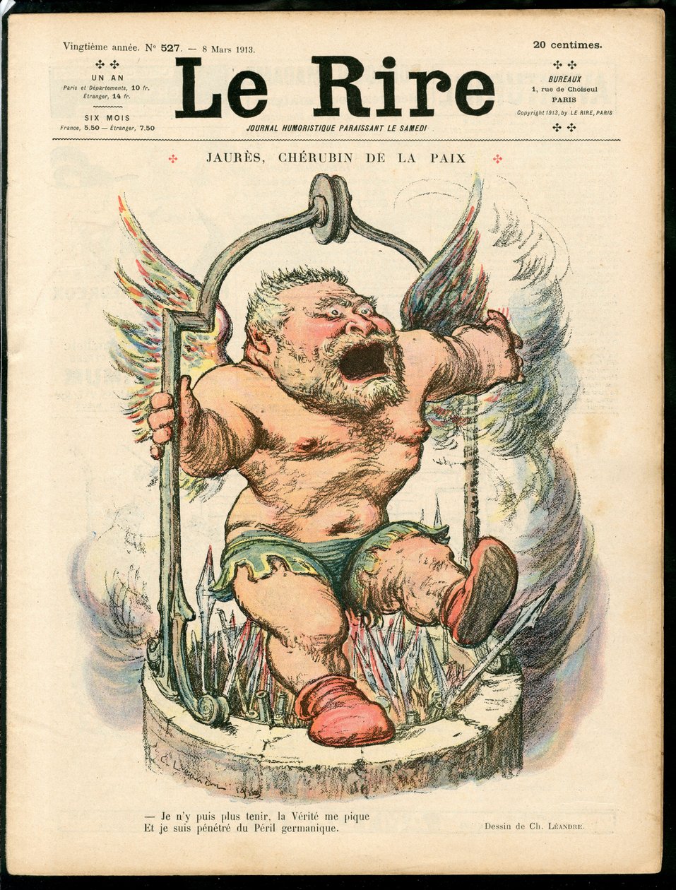 Omslag till "" The Laughter "", Satirical en Colors av Charles Leandre