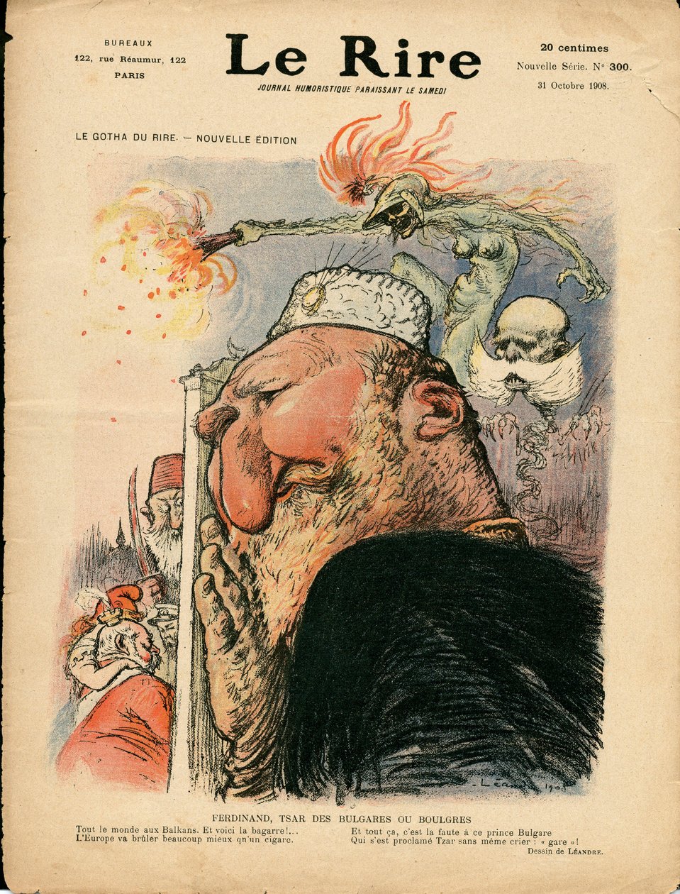 Omslag till "" The Laughter "", Satirical in Colors av Charles Leandre