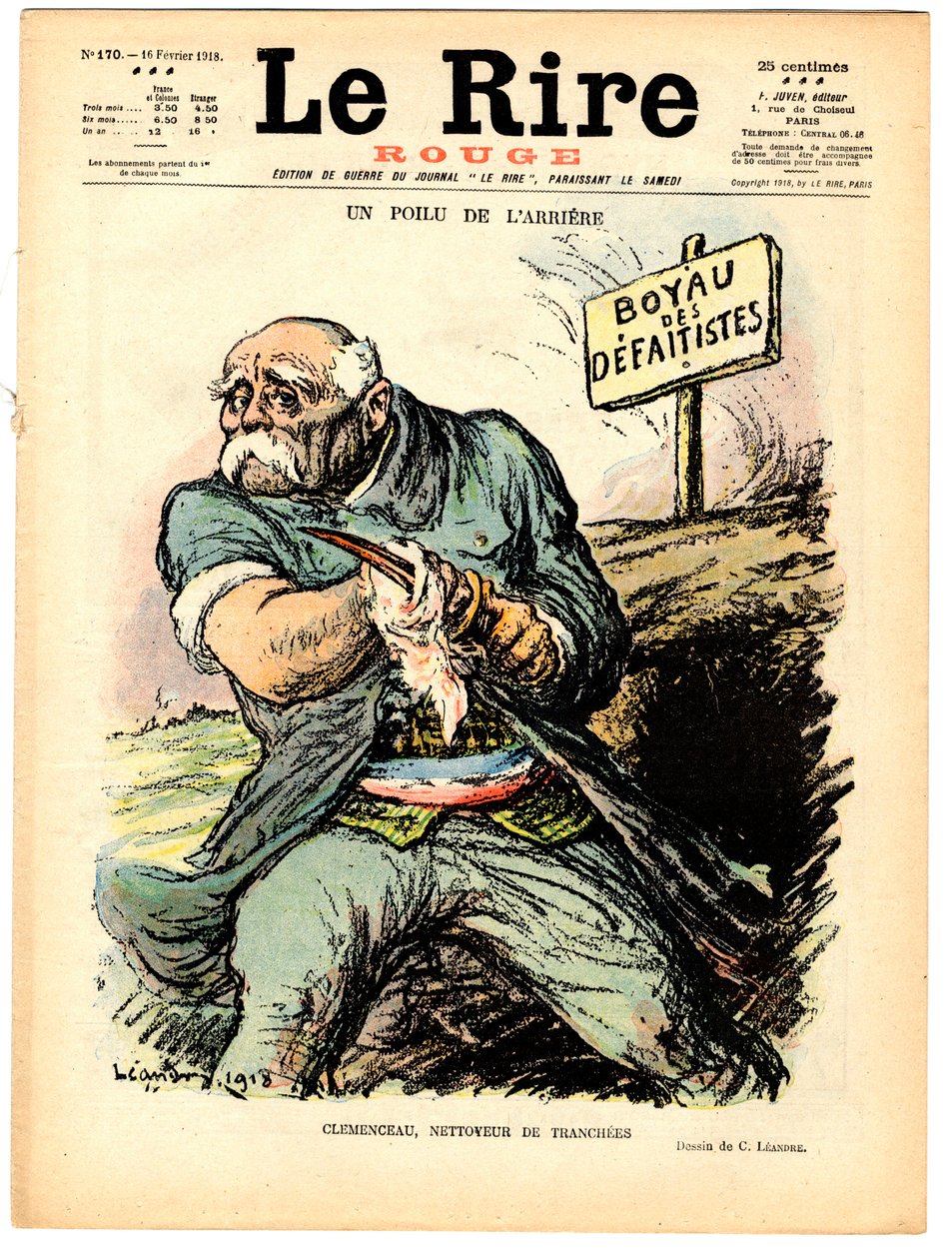 Omslag till "" The Red Laughter", Satirical in Colors av Charles Leandre