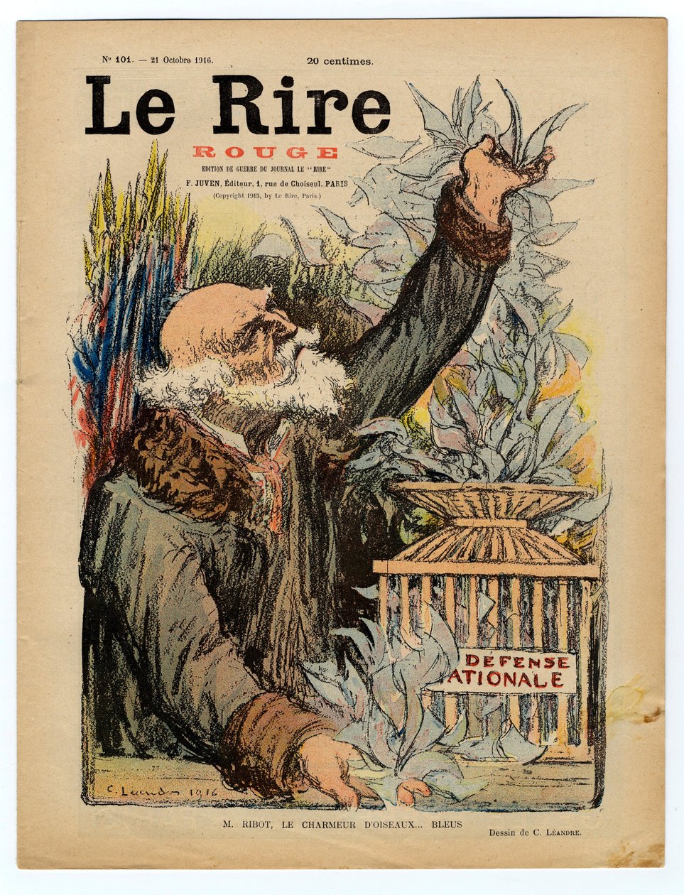 Omslag till "" The Red Laughter", Satirical in Colors av Charles Leandre