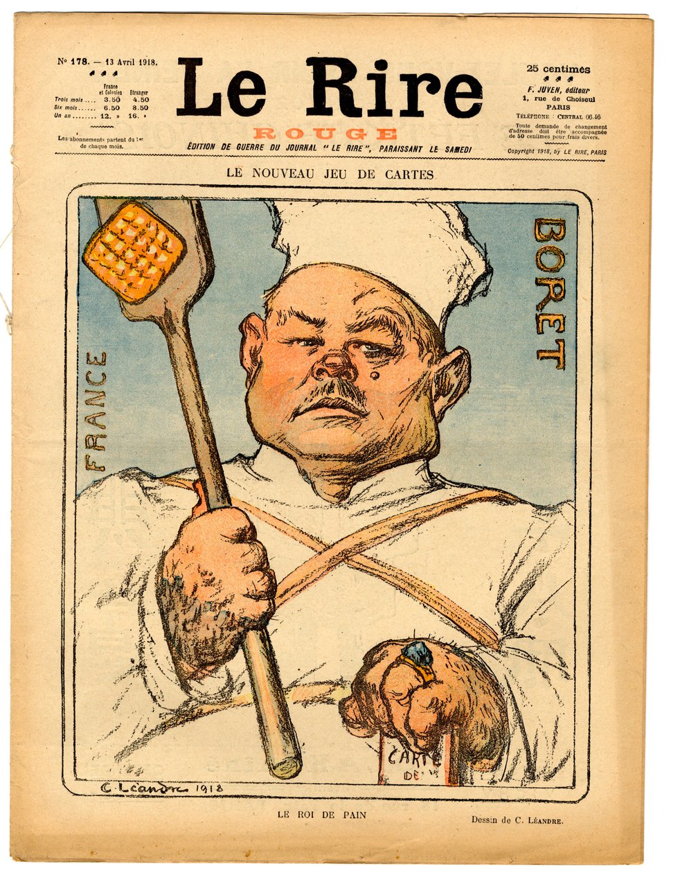 Omslag till "" The Red Laughter", Satirical in Colors av Charles Leandre