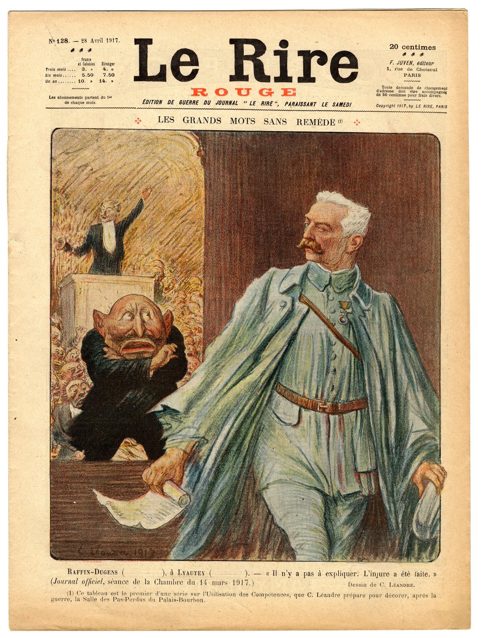 Omslag till "" The Red Laughter", Satirical in Colors av Charles Leandre