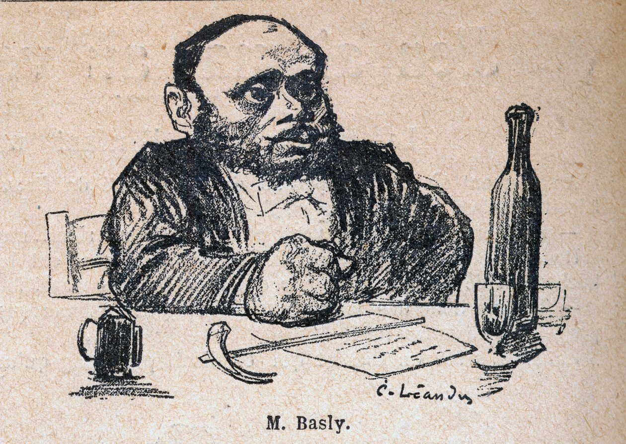 Emile Basly (1835-1928), deputerad i Paris - gravyr i "Our Dear Souverain" av Paul Bosq - illustration av Charles Leandre (1862-1934) 1898 - av Charles Leandre