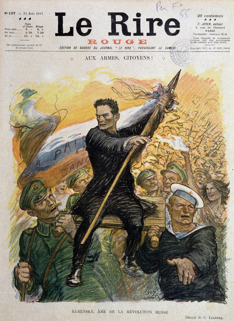Februarirevolutionen (Ryssland av Charles Leandre