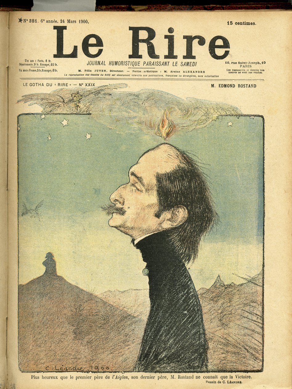 Illustration av Charles Leandre (1862-1934) för omslaget till Le Rire av Charles Leandre