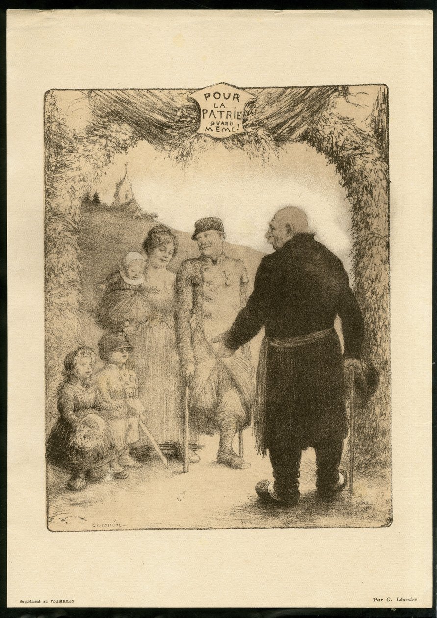Illustration av Charles Leandre (1862-1934) - Flygande löv av Charles Leandre