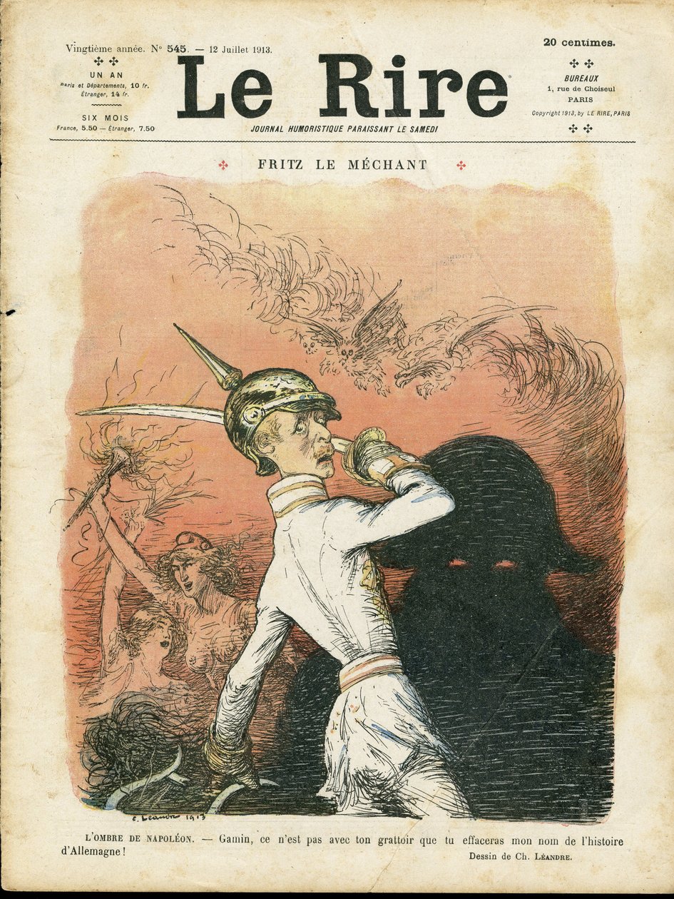 Illustration av Charles Leandre (1862-1934) för omslaget till Le Lire av Charles Leandre