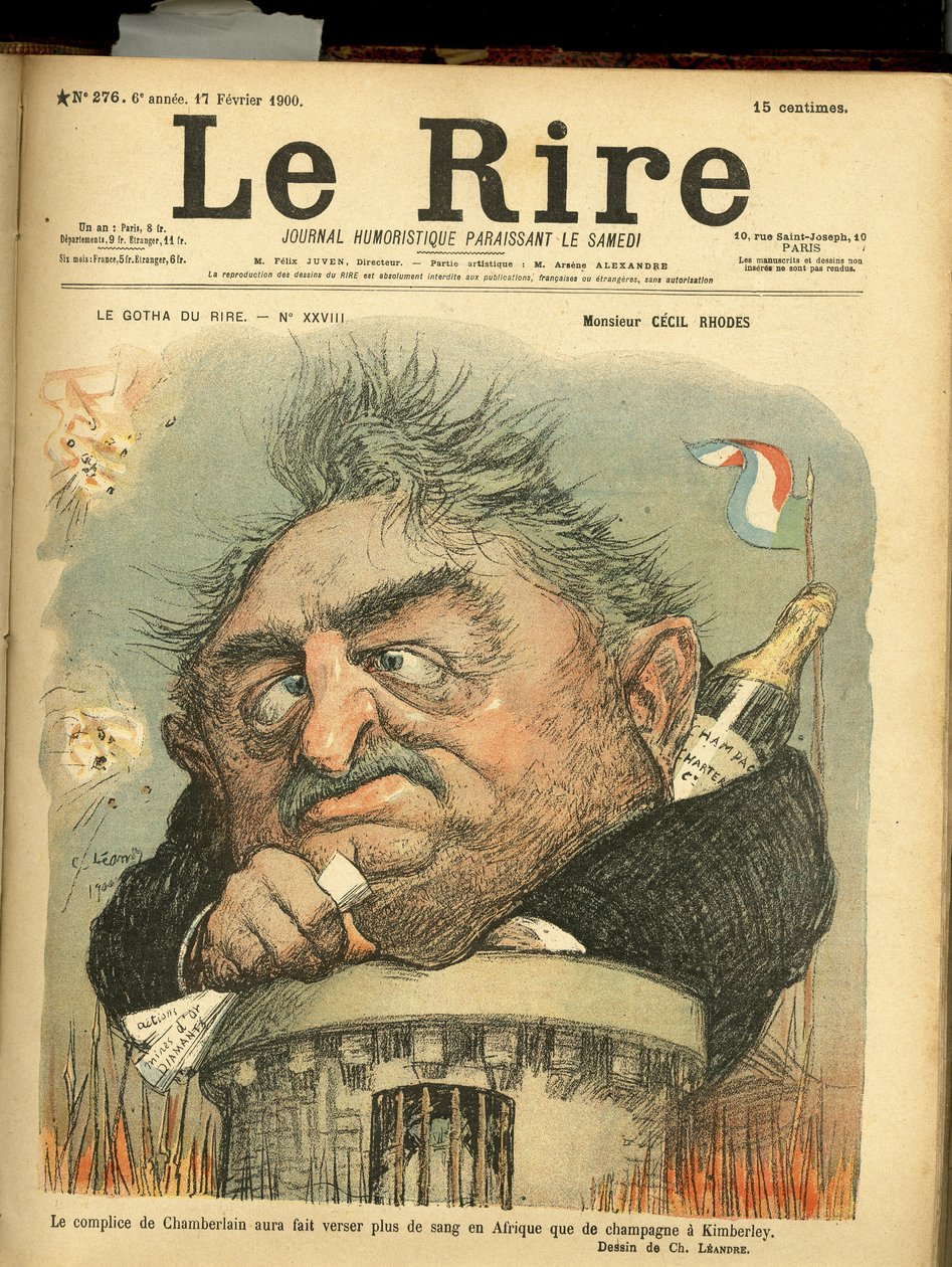 Illustration av Charles Leandre (1862-1934) för omslaget till Le Rire av Charles Leandre