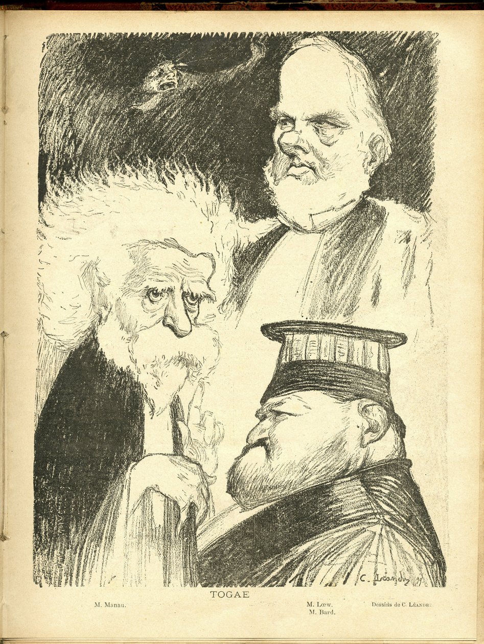 Illustration av Charles Leandre (1862-1934) i Reading av Charles Leandre