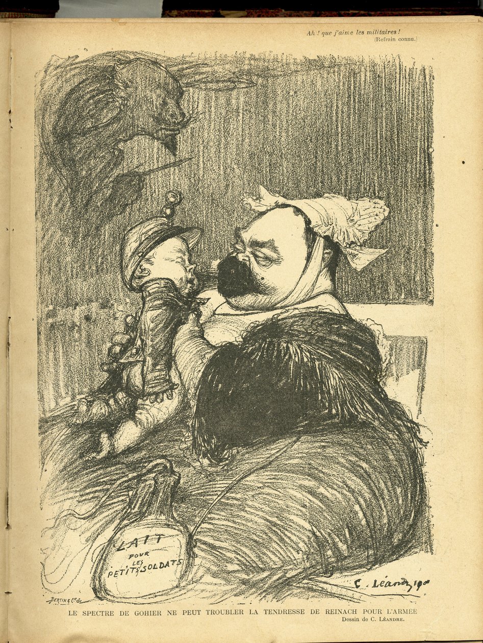 Illustration av Charles Leandre (1862-1934) i Reading av Charles Leandre