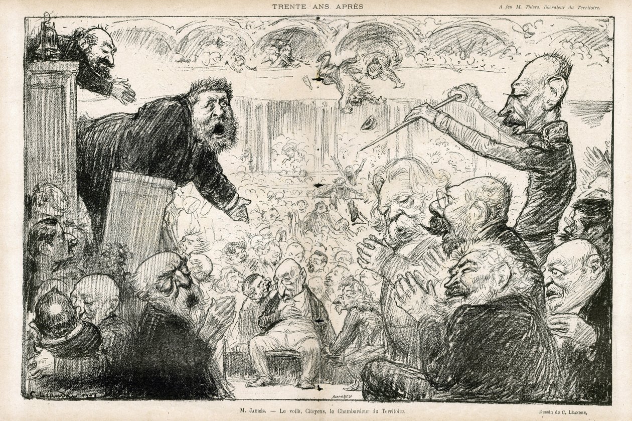 Illustration av Charles Leandre (1862-1934) i Le Rire av Charles Leandre