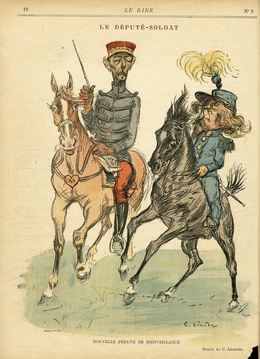 Illustration av Charles Leandre (1862-1934) i Le Rire av Charles Leandre