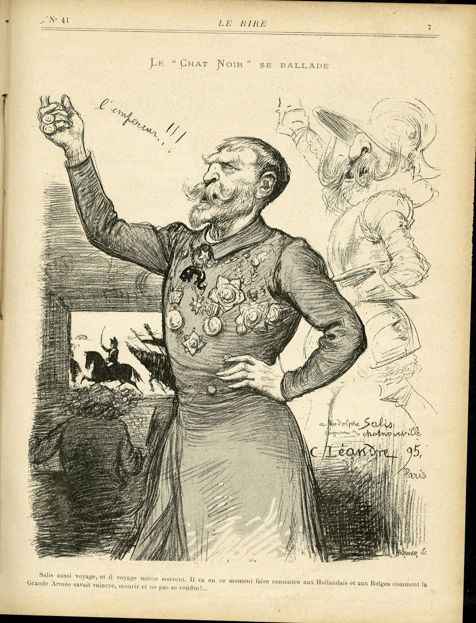Illustration av Charles Leandre (1862-1934) i Le Rire av Charles Leandre