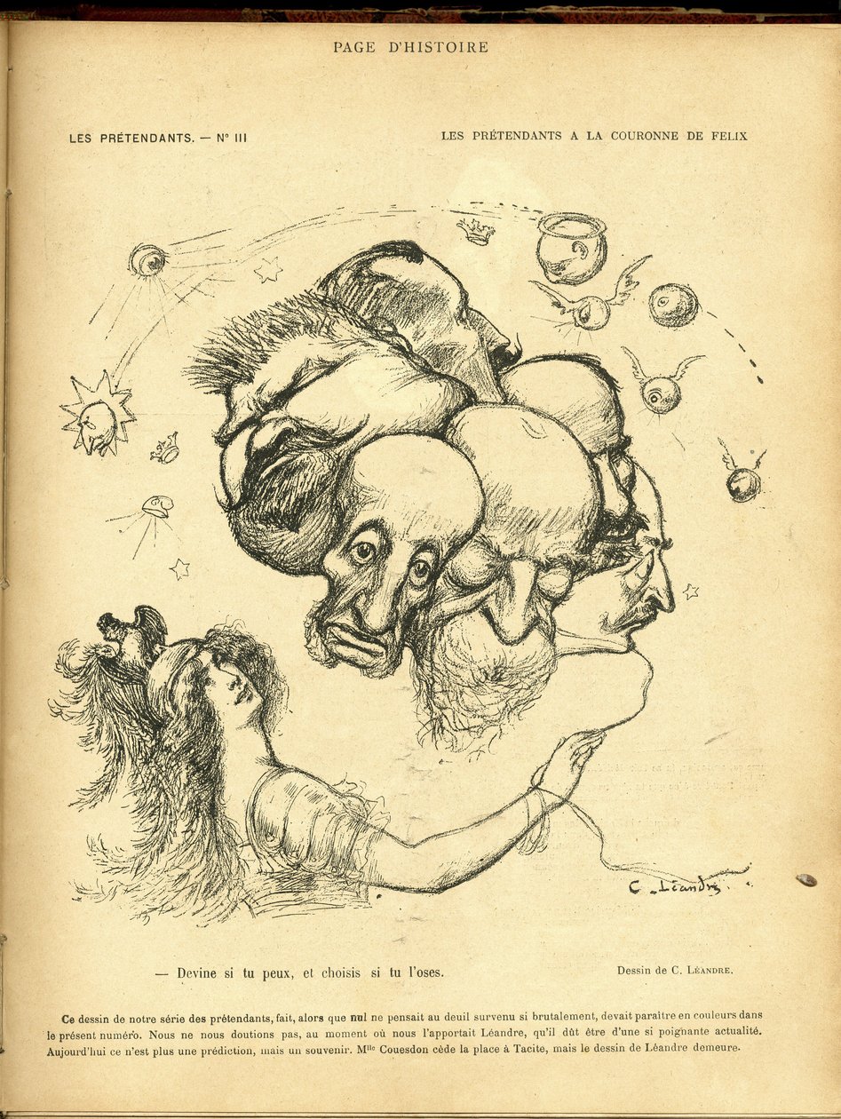 Illustration av Charles Leandre (1862-1934) i Le Rire av Charles Leandre