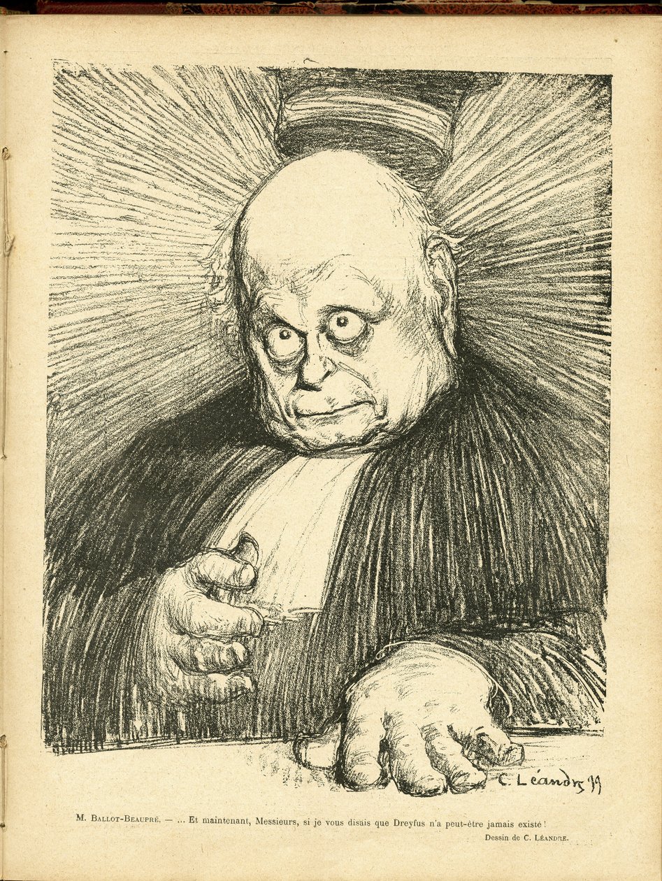 Illustration av Charles Leandre (1862-1934) i Le Rire av Charles Leandre