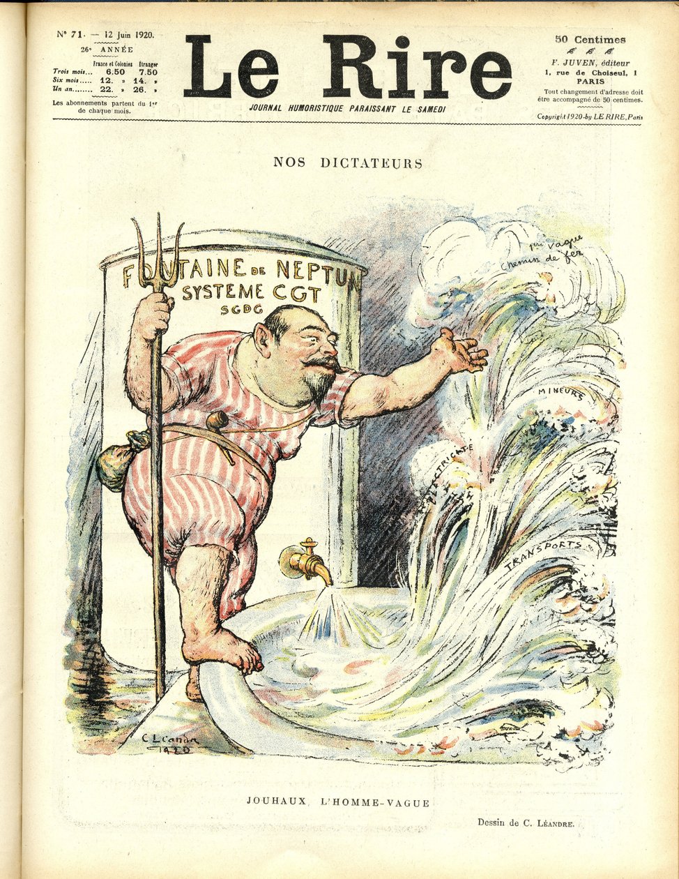 Illustration av Charles Leandre (1862-1934) i Le Rire av Charles Leandre