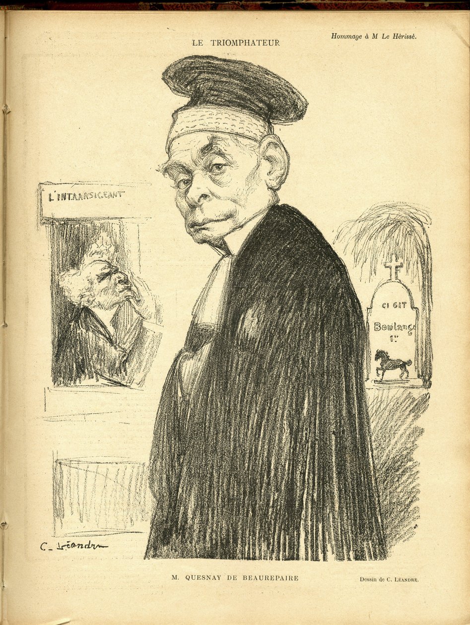 Illustration av Charles Leandre (1862-1934) i Le Rire av Charles Leandre