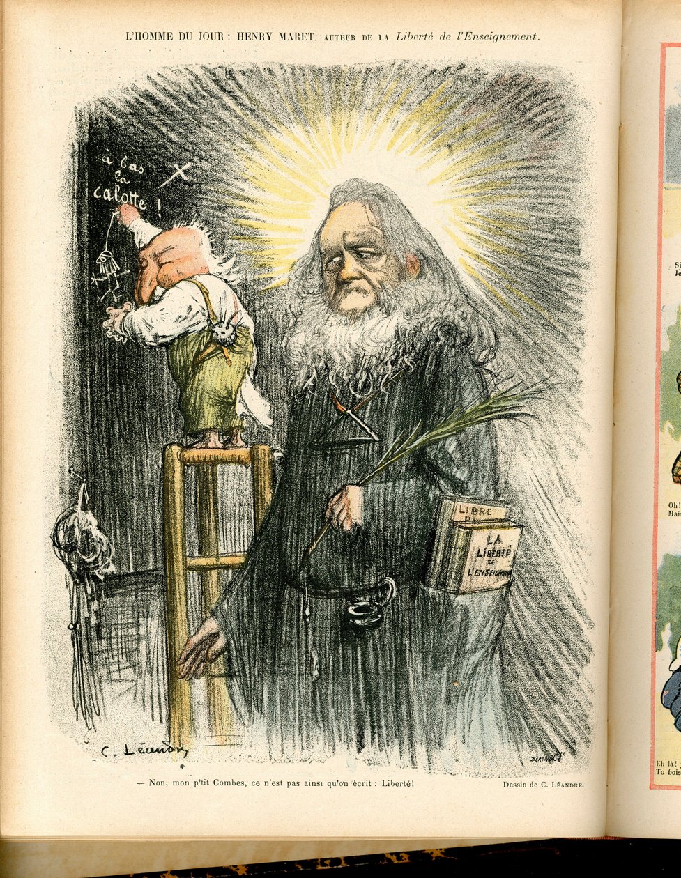 Illustration av Charles Leandre (1862-1934) i Le Rire, nr. 67 av Charles Leandre