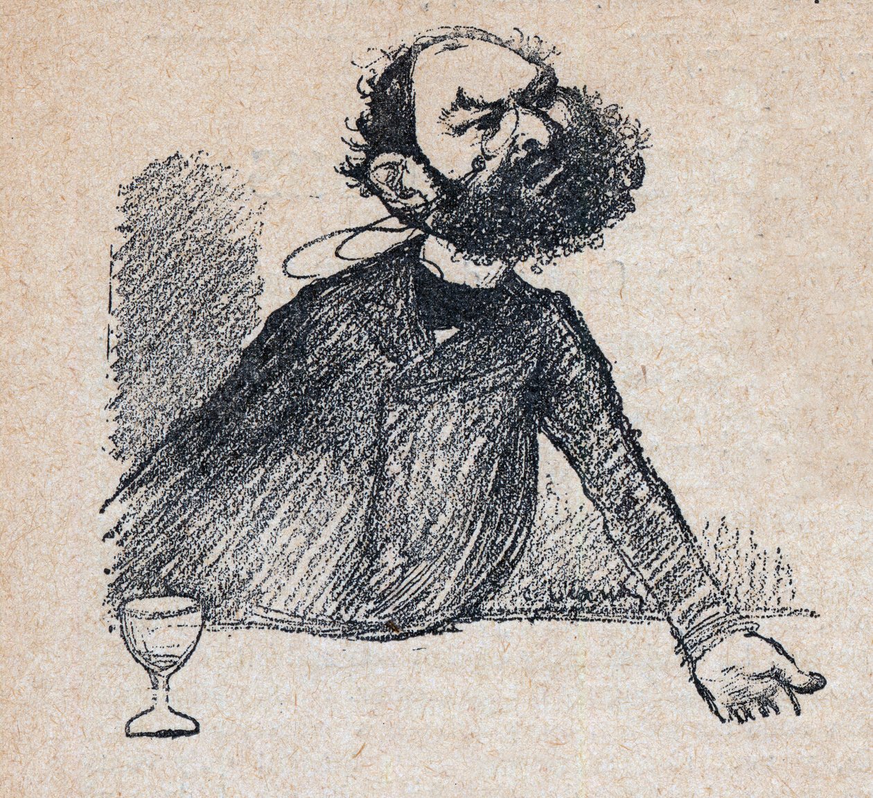 Leon Bourgeois (1851-1925) fransk statsman - gravyr i "Our Dear Sovereign" av Paul Bosq - illustration av Charles Leandre (1862-1934) 1898 - av Charles Leandre