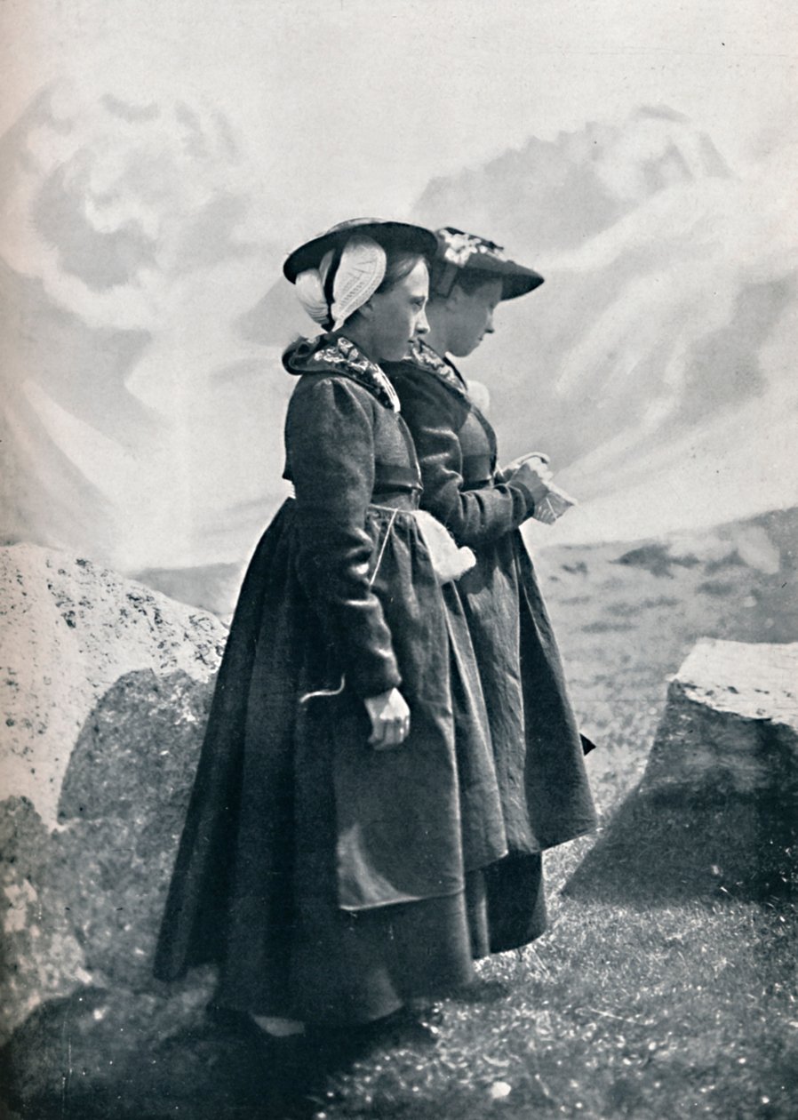 Två schweiziska kvinnor, 1912 av Charles Lefebure