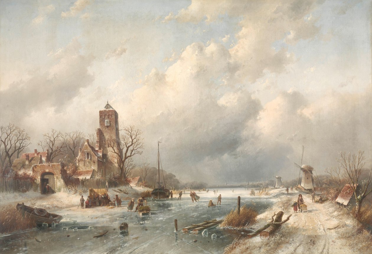 Vinterscen av Charles Leickert