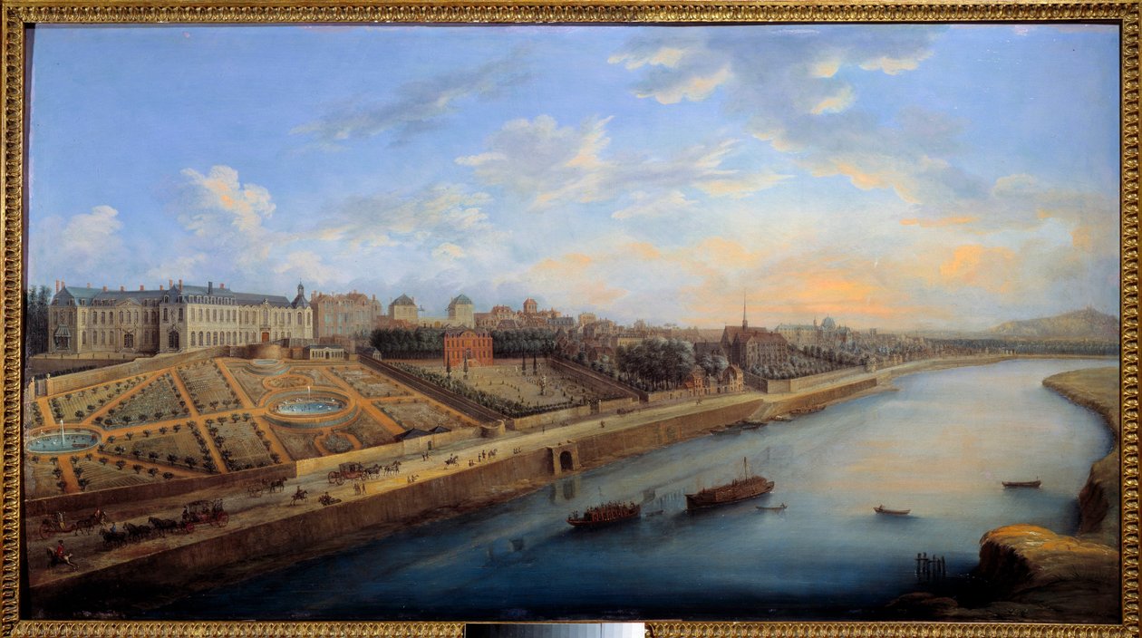 Utsikt över Passy och Chaillot från Grenelle Målning av Charles Grevenbroeck (? -1758) 1743 Sön. 0,68x1,24 m Paris, musee carnavalet - Utsikt över Passy och Chaillot från Grenelle. Målning av Charles Grevenbroeck (? -1758) av Charles Leopold Grevenbroeck