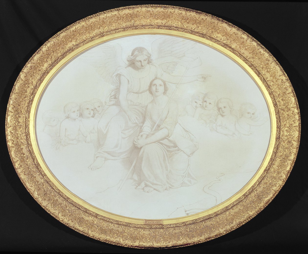 En scen som illustrerar raderna 979-995 från Comus av John Milton (1608-74) (olja och penna på duk) av Charles Lock Eastlake