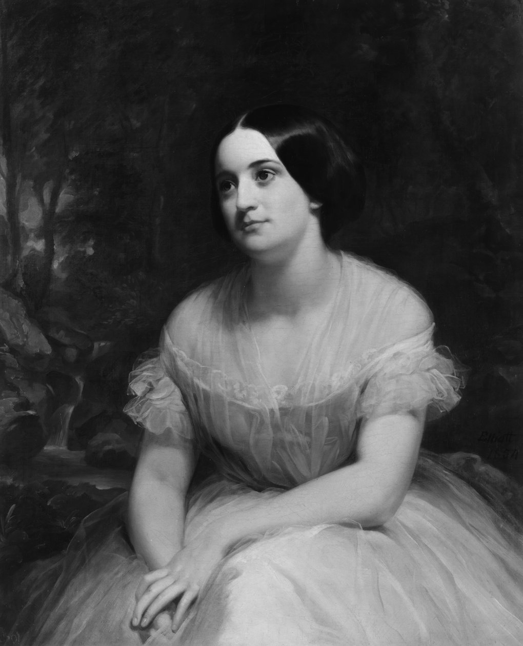 Mrs. James Clinton Griswold, 1854. av Charles Loring Elliott