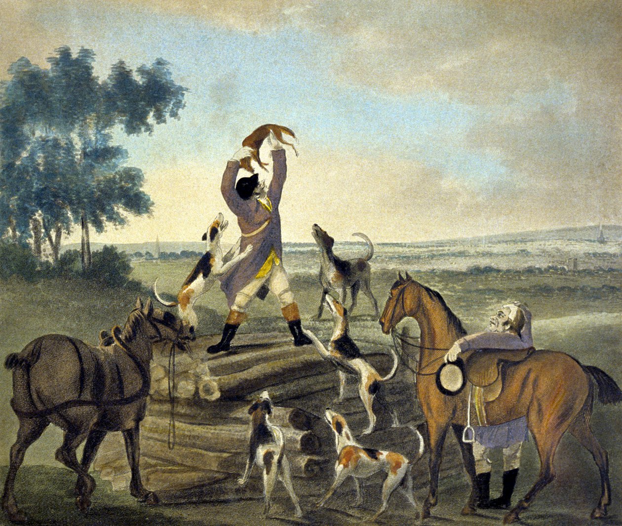 Who...op, Was Never So Carried, från The Pytchley Hunt, graverad av F. Dukes av Charles Lorraine (after) Smith