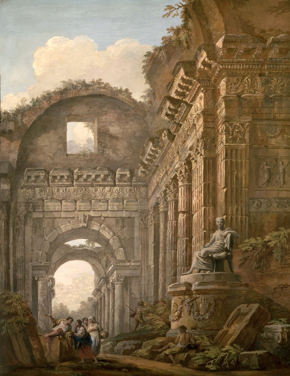 Arkitektoniska ruiner av Charles Louis Clerisseau