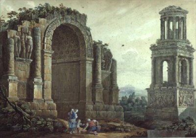 Triumfbågen vid St.Remy av Charles Louis Clerisseau