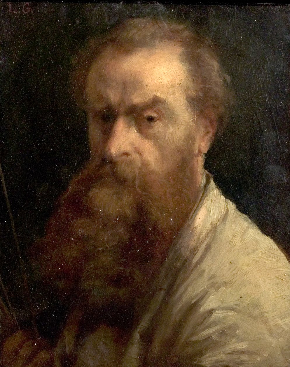 Självporträtt av Charles Louis Gratia