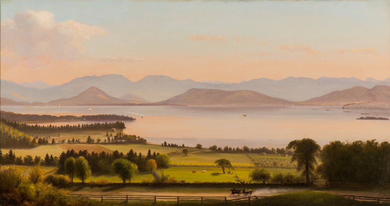 Adirondack Mountains, Burlington Bay Over Willard St. av Charles Louis Heyde