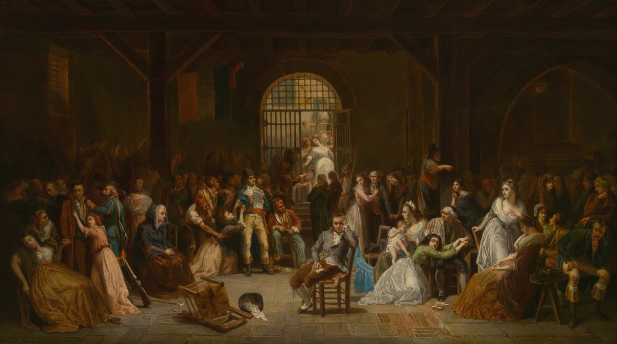 Uppropet för terrorns sista offer, ca. 1850. av Charles Louis Müller