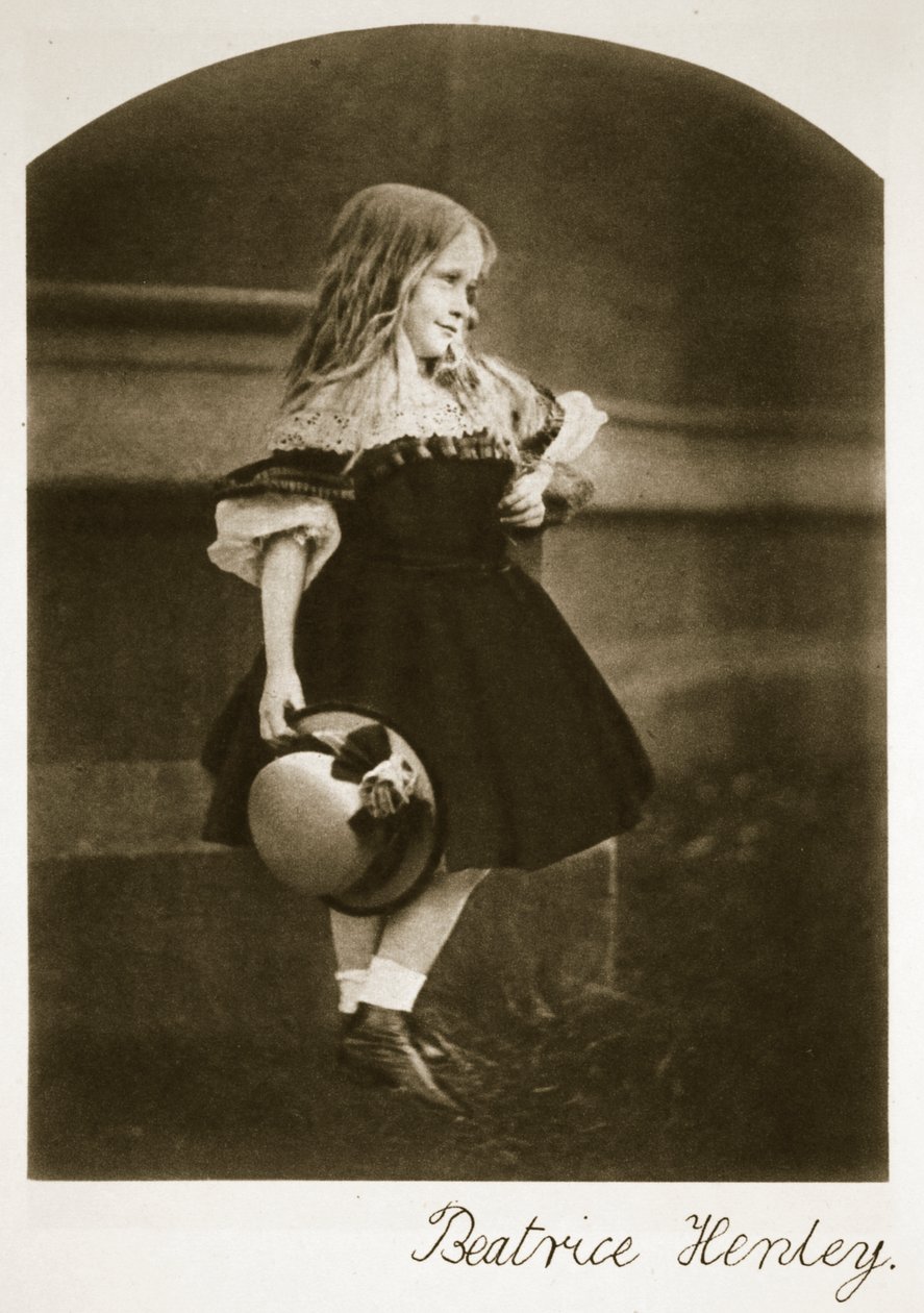 Beatrice Henley, september 1862 (sepiafoto) av Charles Lutwidge Dodgson