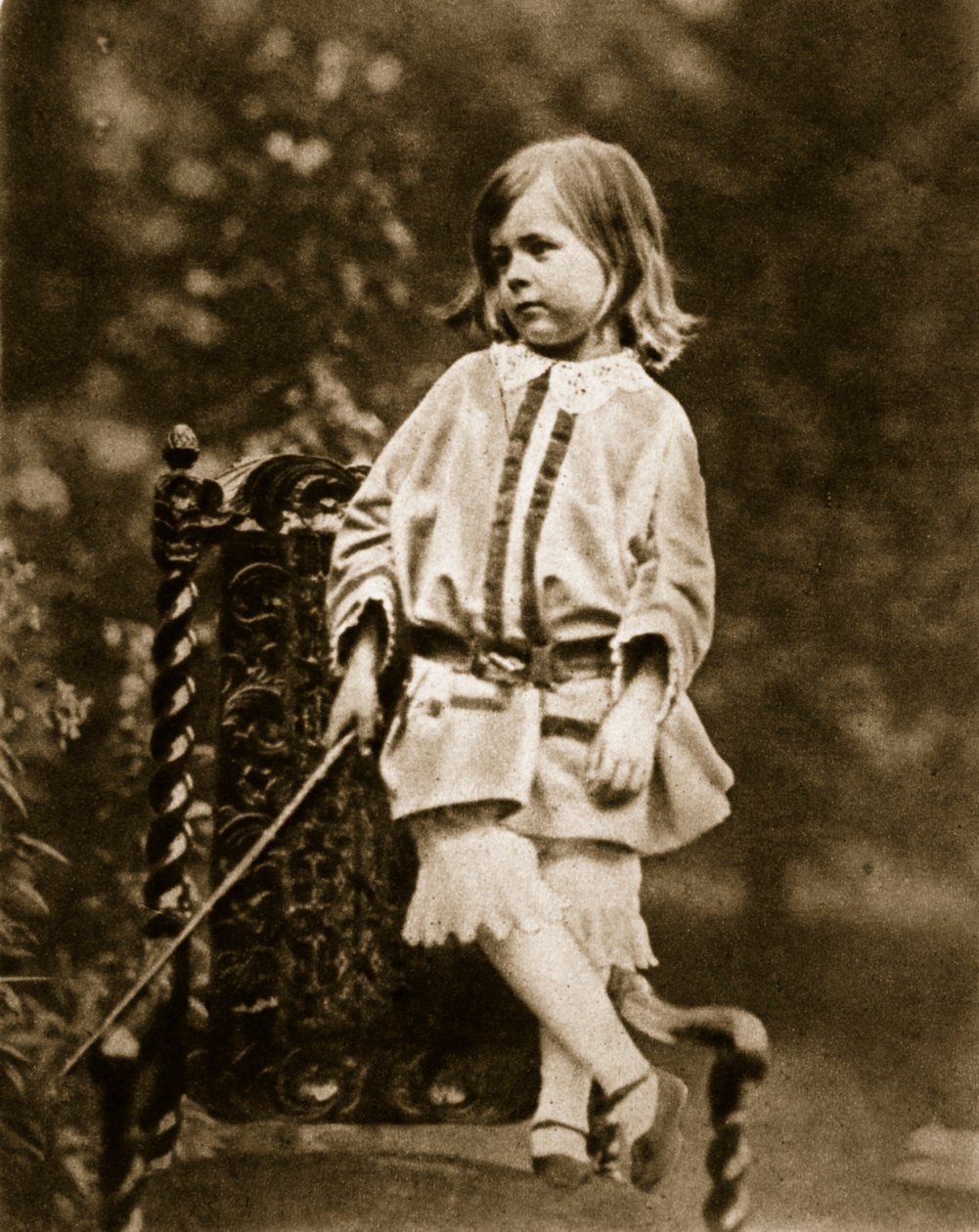 Hallam Tennyson 28 september 1857 (sepiafoto) av Charles Lutwidge Dodgson