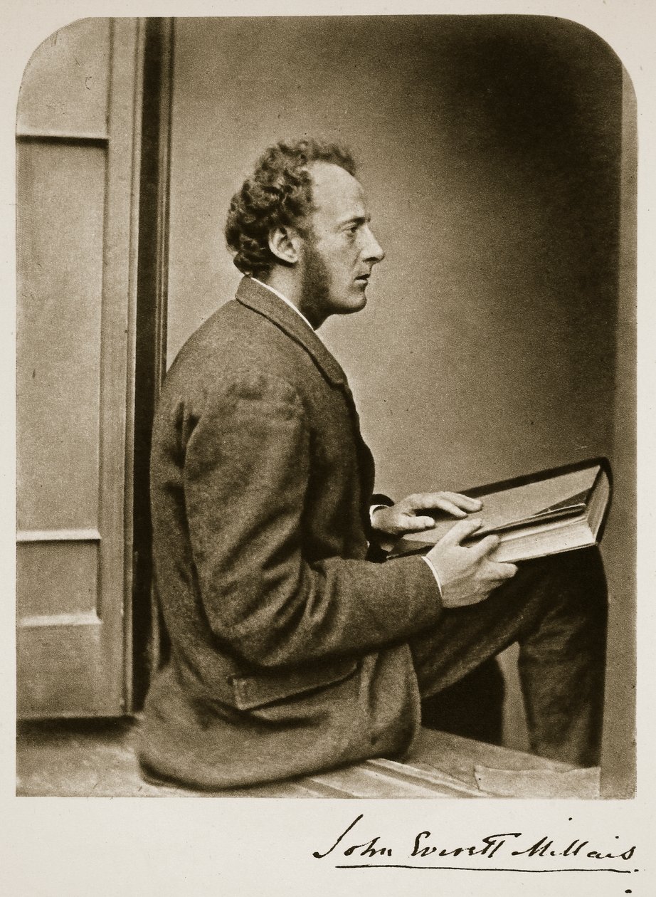 John Everett Millais, 21 juli 1865 (sepiafoto) av Charles Lutwidge Dodgson