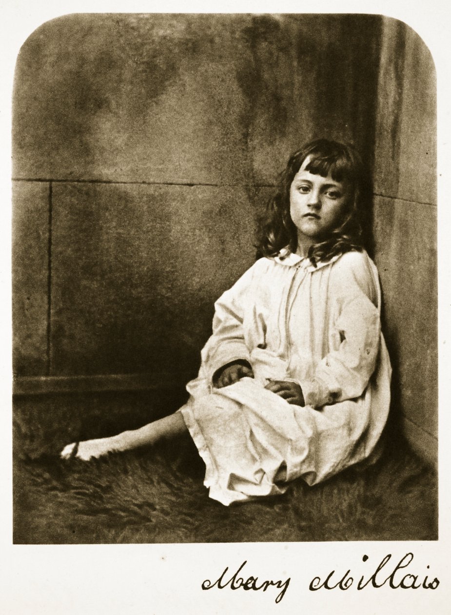 Mary Millais, 21 juli 1865 (sepiafoto) av Charles Lutwidge Dodgson