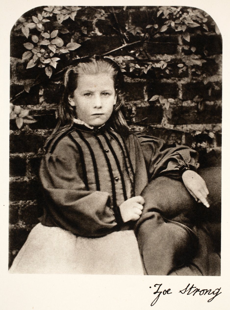 Zoe Strong, 10 oktober 1863 (sepiafoto) av Charles Lutwidge Dodgson
