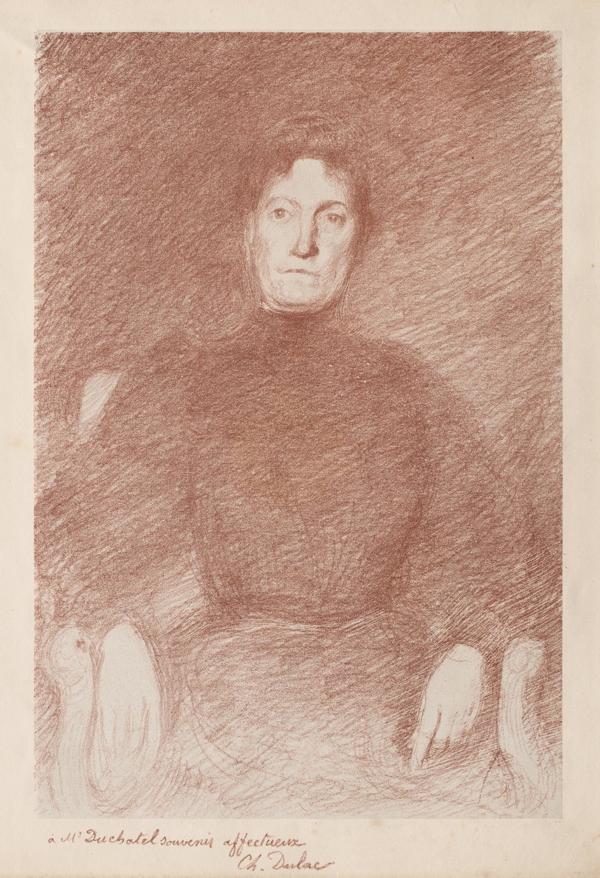 Sittande kvinna. av Charles Marie Dulac