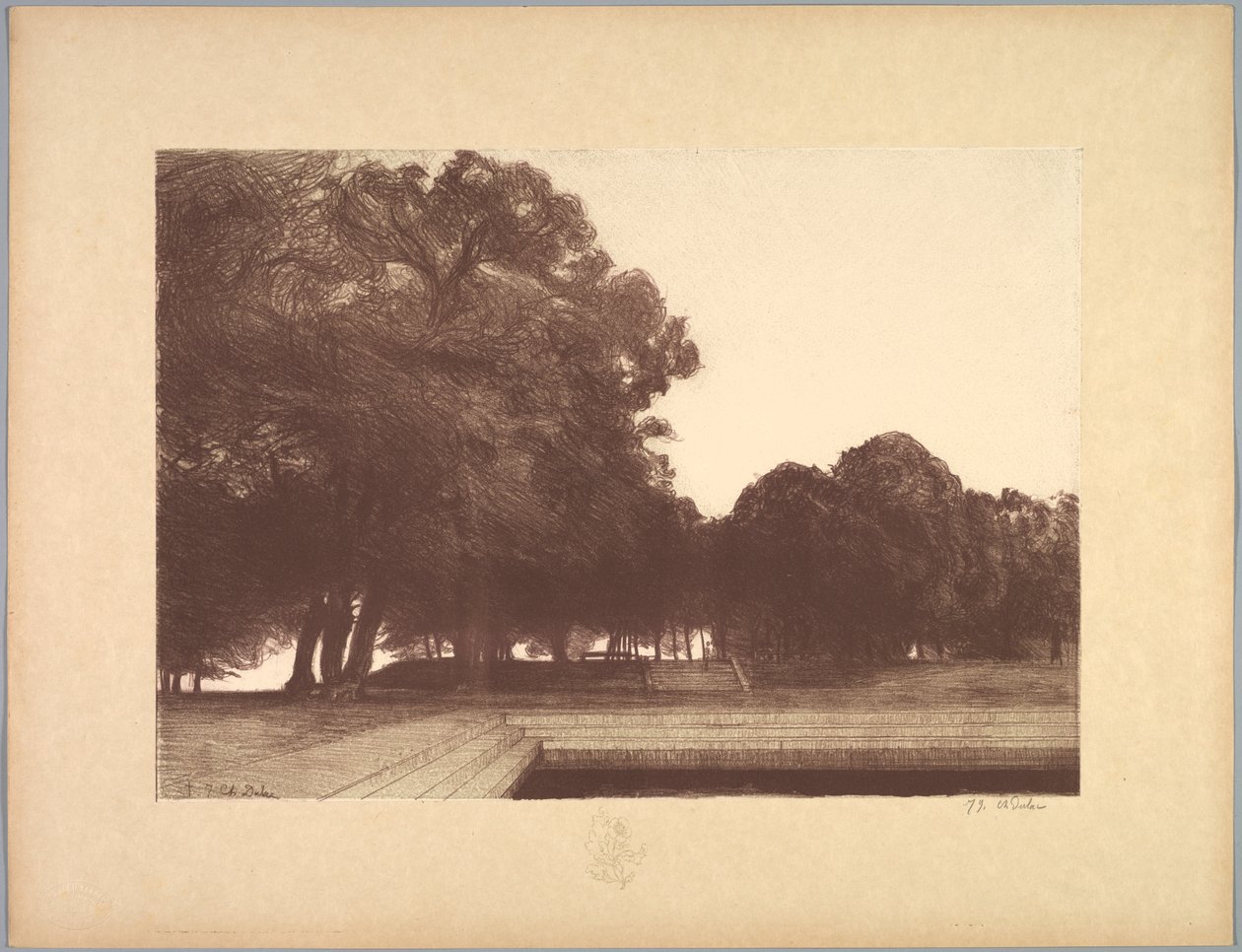 Landskapssvit: Landscape, Plate 7, Note, Poppies av Charles Marie Dulac