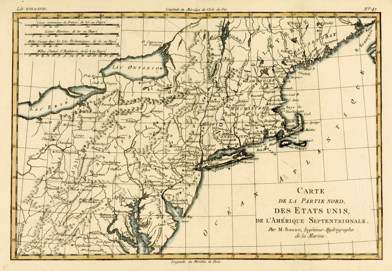 Nordöstra kusten av Amerika, från 