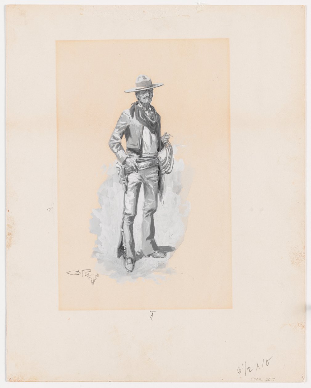 Blanco, för Charles J. Steedman, Bucking Sagebrush av Charles Marion Russell