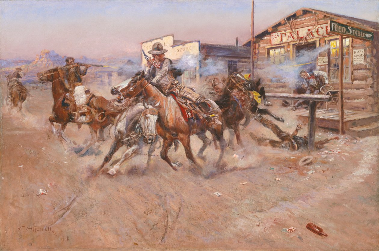 Rök av en .45 av Charles Marion Russell