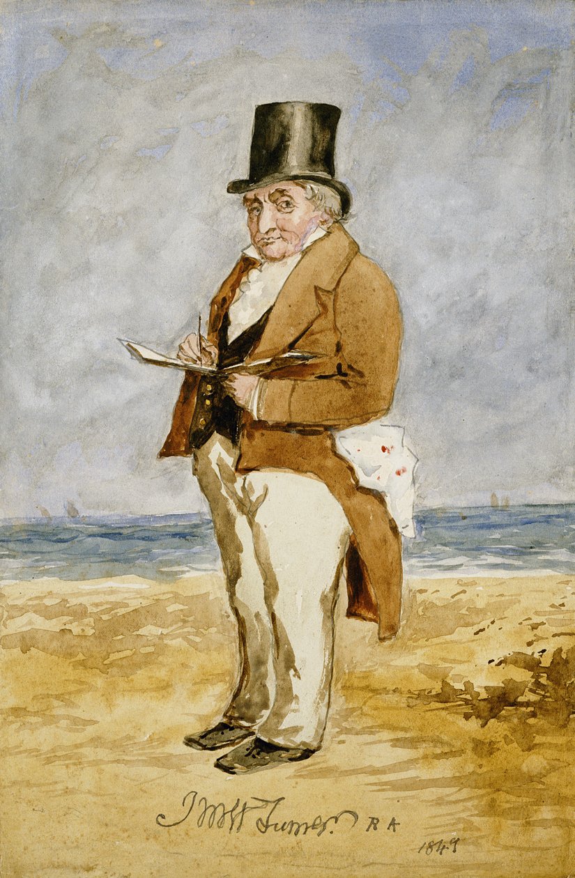 Fullängdsporträtt av Joseph Mallord William Turner, 1849 av Charles Martin