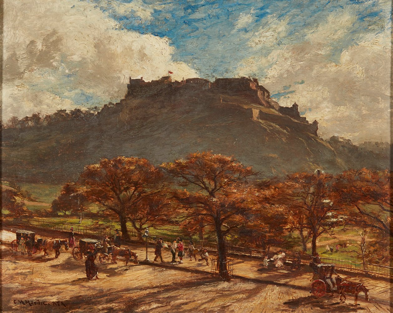 Edinburgh Castle (olja på duk) av Charles Martin Hardie