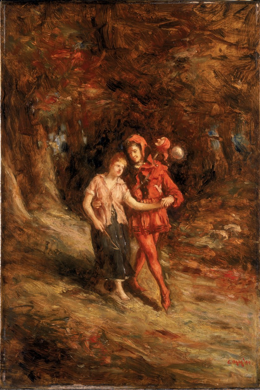 Touchstone och Audrey, 1890 av Charles Martin Hardie