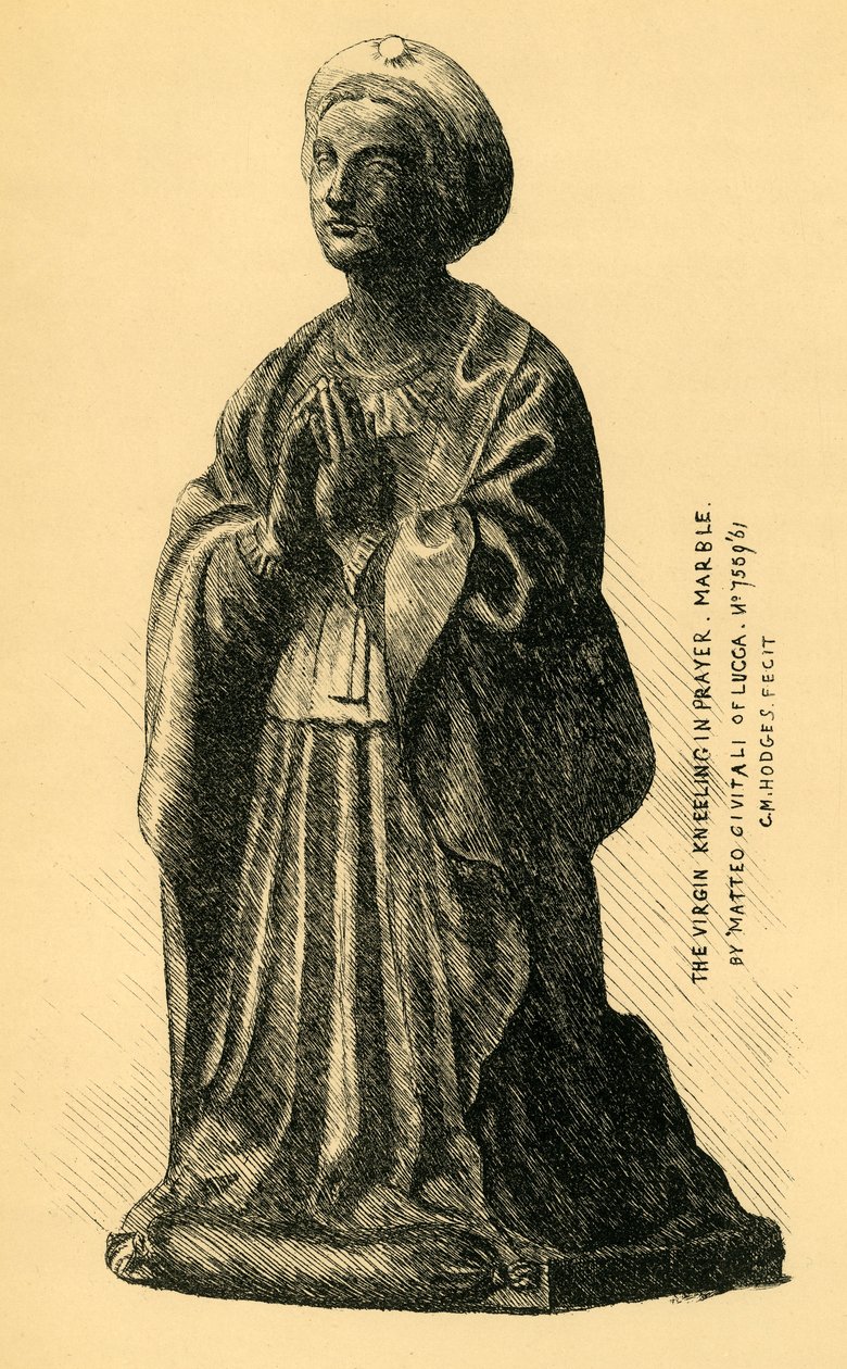 The Virgin Annunciate, marmorstaty, 1519, 1881. av Charles Martin Hodges