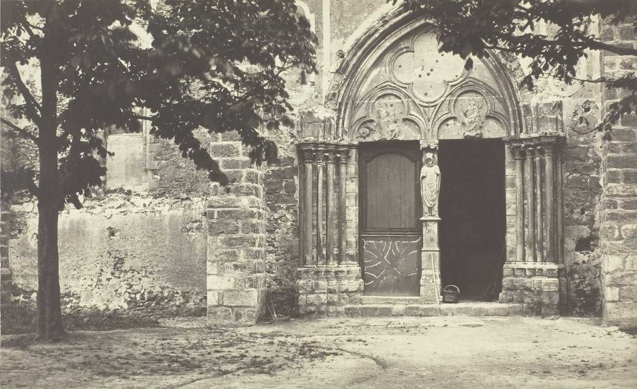 Kyrkan i Villeneuve le Comte, Seine-et-Marne Kyrkan i Villeneuve le Comte, Seine-et-Marne, 1862. av Charles Marville