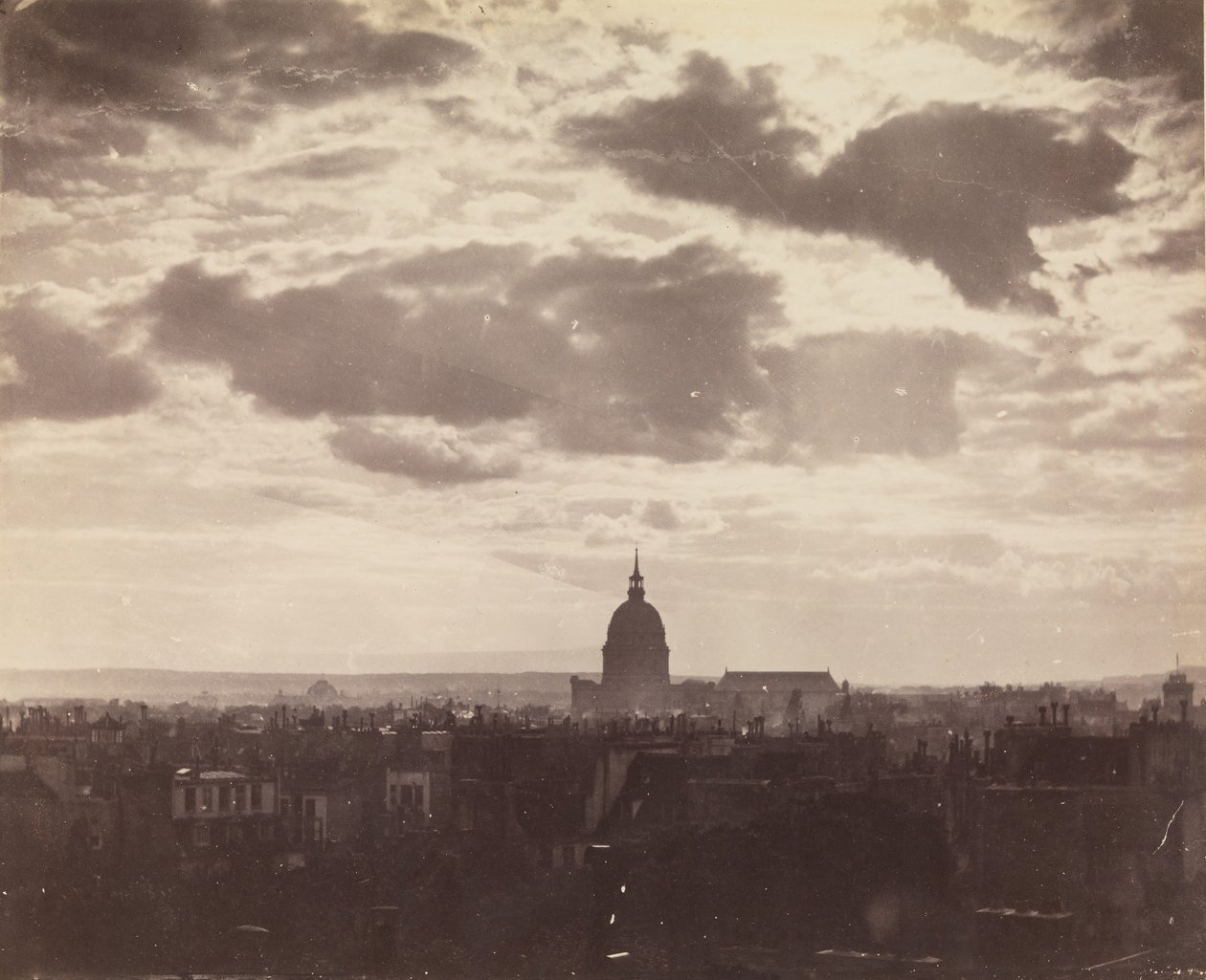 [Molnstudie över Paris], 1850-talet. av Charles Marville